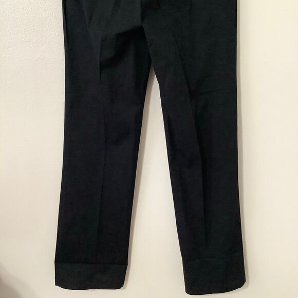 NWT Liz Claiborne Jackie Stretch Straight Leg Black Casual Pants 4 - Picture 10 of 10